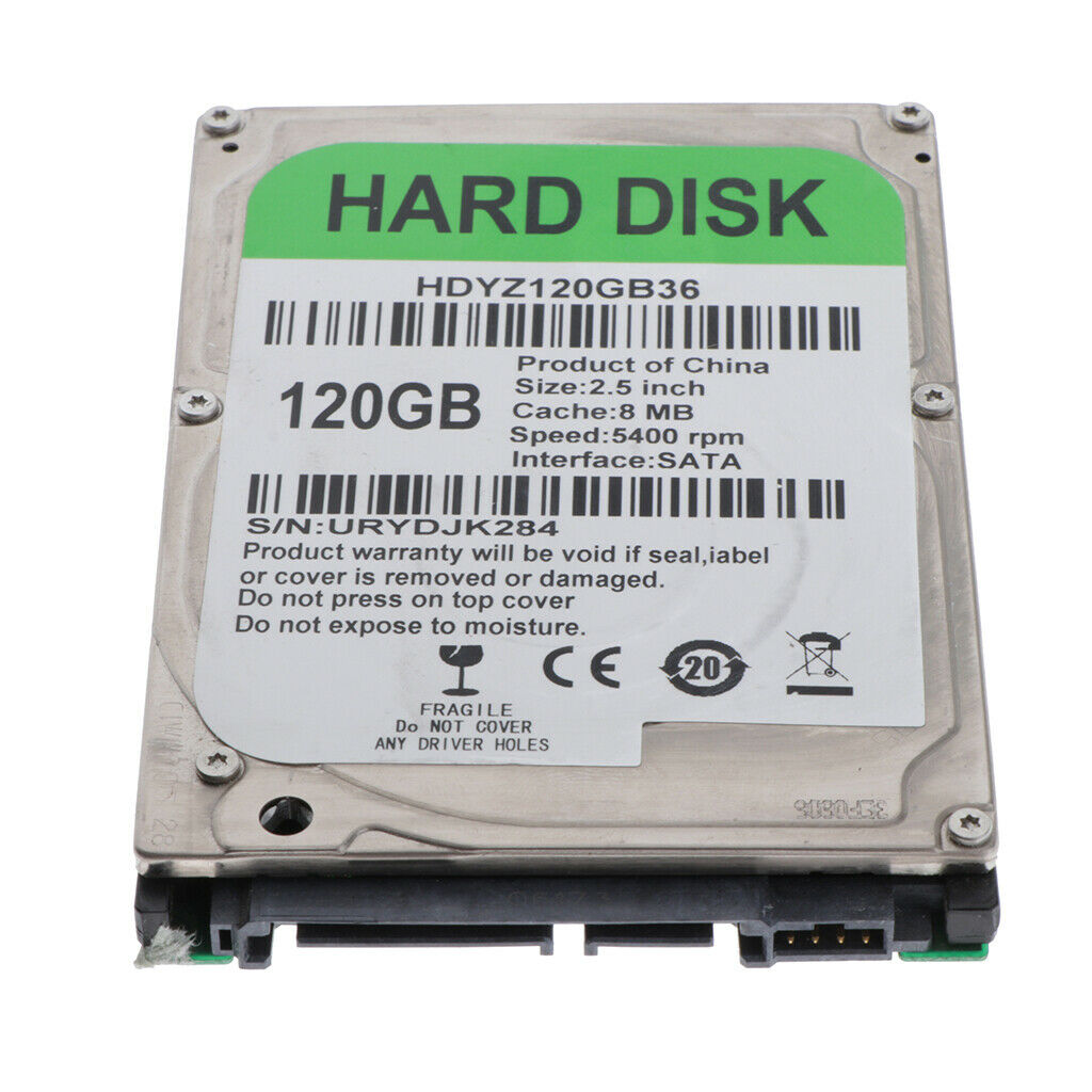 3X 2.5 Inch Hard Disk HDRD DISK SATA 8MB Cache 5400RPM HDD for Desktop PC 120GB