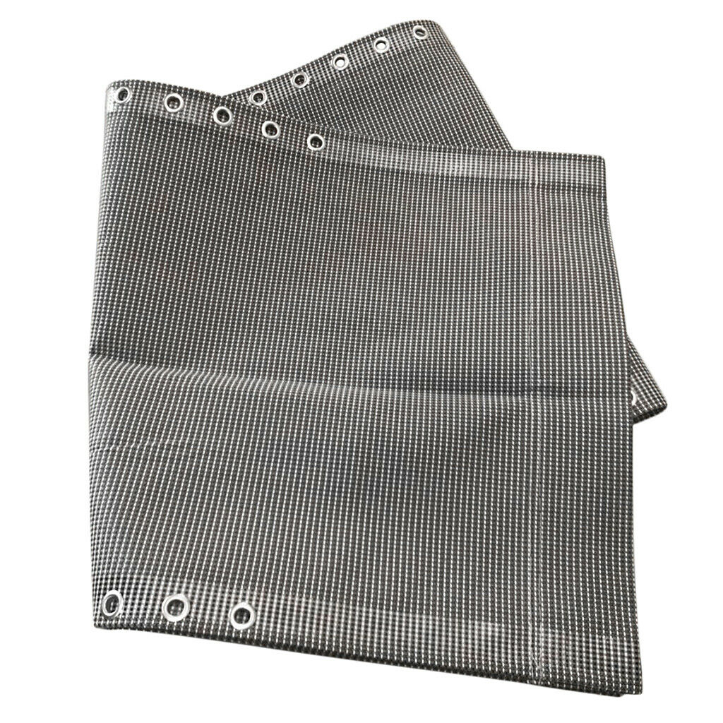 Cloth Headrest Pillow & Elastic Rope Kit for Beach Folding Chair Black/Gray