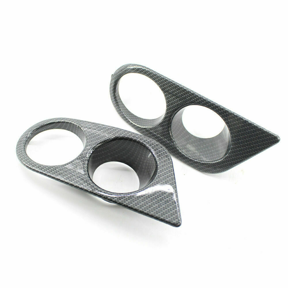 Pair Carbon Fiber Style Left&Right Fog Light Cover For BMW E46 M3 2001-2006