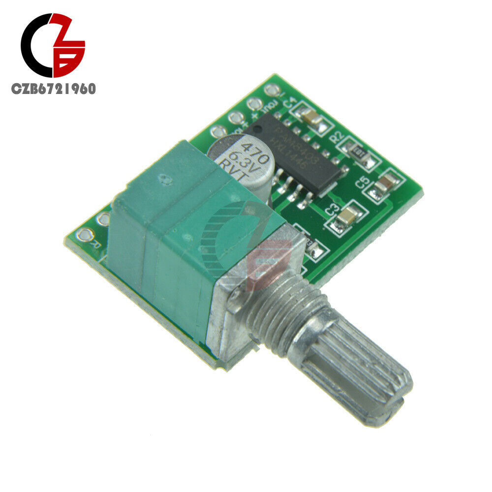 2PCS PAM8403 Dual Channel 3W*2 Digital Audio Amplifier Board 5V USB w/ Switch