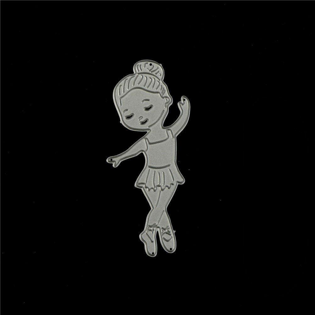 Dancing Ballet Girl Metal Cutting Dies for DIY Scrapbooking Album Cards D.l8