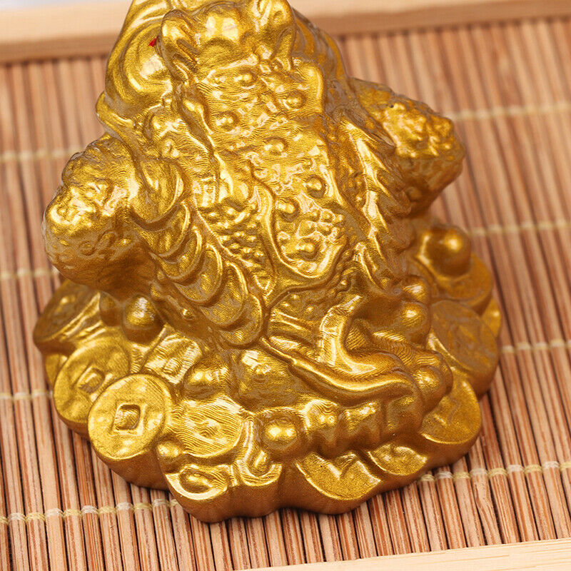 Wealth Golden Frog Toad Coin Chinese Fortune Frog Feng Shui Toad Lucky Or.l8