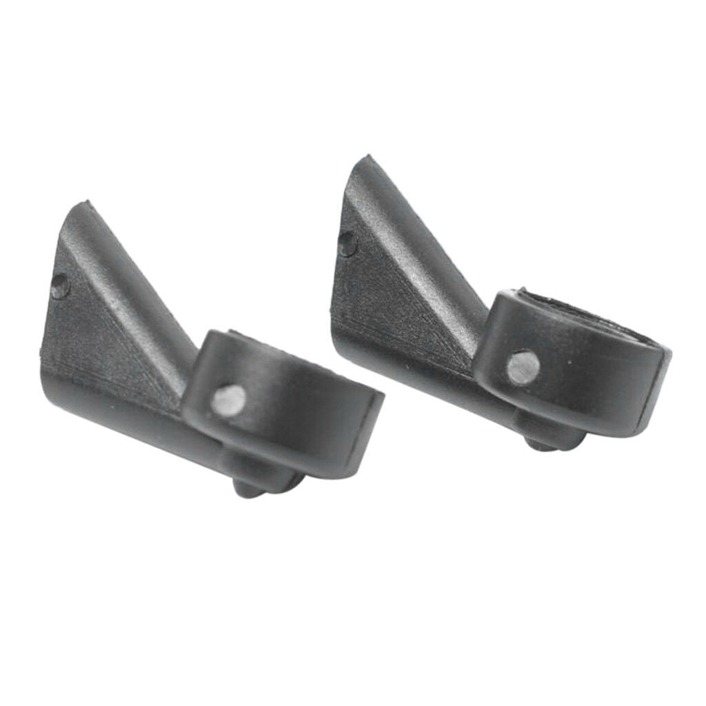 2x Black Windshield Wiper Water Spray Jet Washer Nozzles for Audi A3 S3 A4