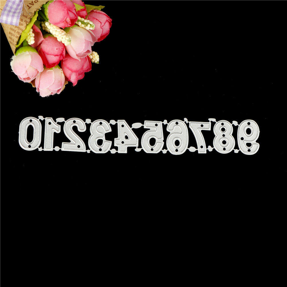 Number 0-9 Framed Cutting Dies Stencil Scrapbook Paper Cards Craft  DIY J.l8