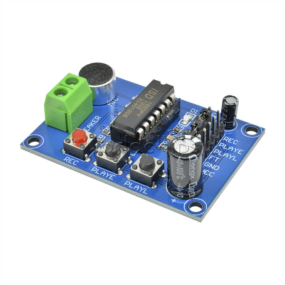 Voice Sound Board Recording ISD1820 Recorder Playback Module On-board Microphone