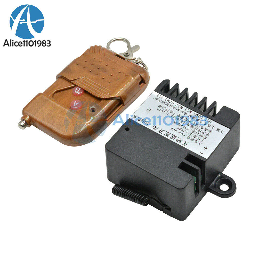 DC 12V 2CH RF Switch Transmitter + 433MHz Receiver + Protective Shell
