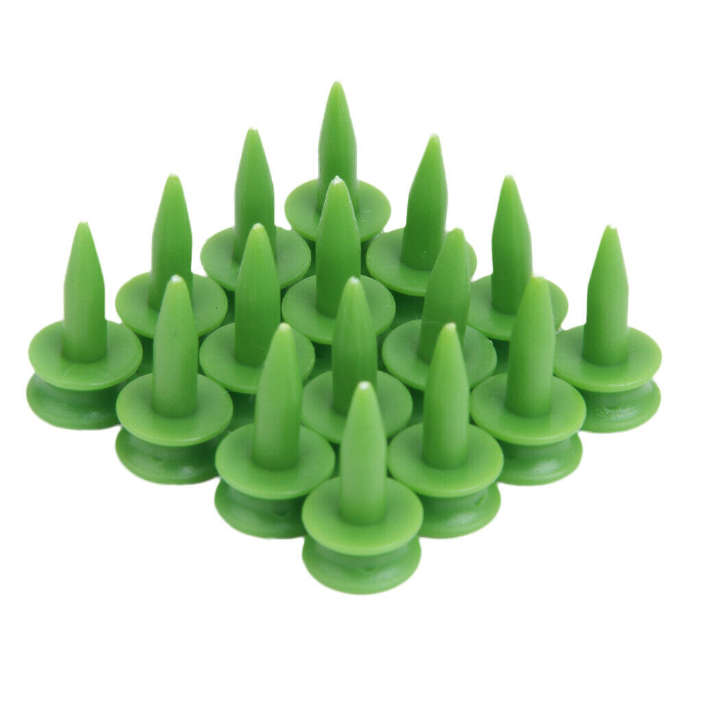 Prettyia   Pack   of   100   Plastic   Green   Castle   Golf   Tees   23mm