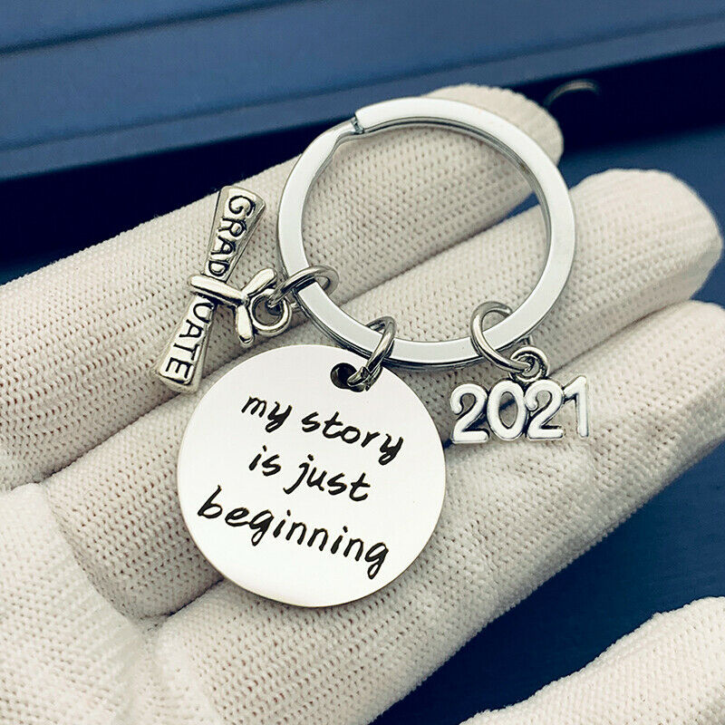New 2021 Graduation Keychain Gifts My Story Is Just Beginning Key Chain Keyring