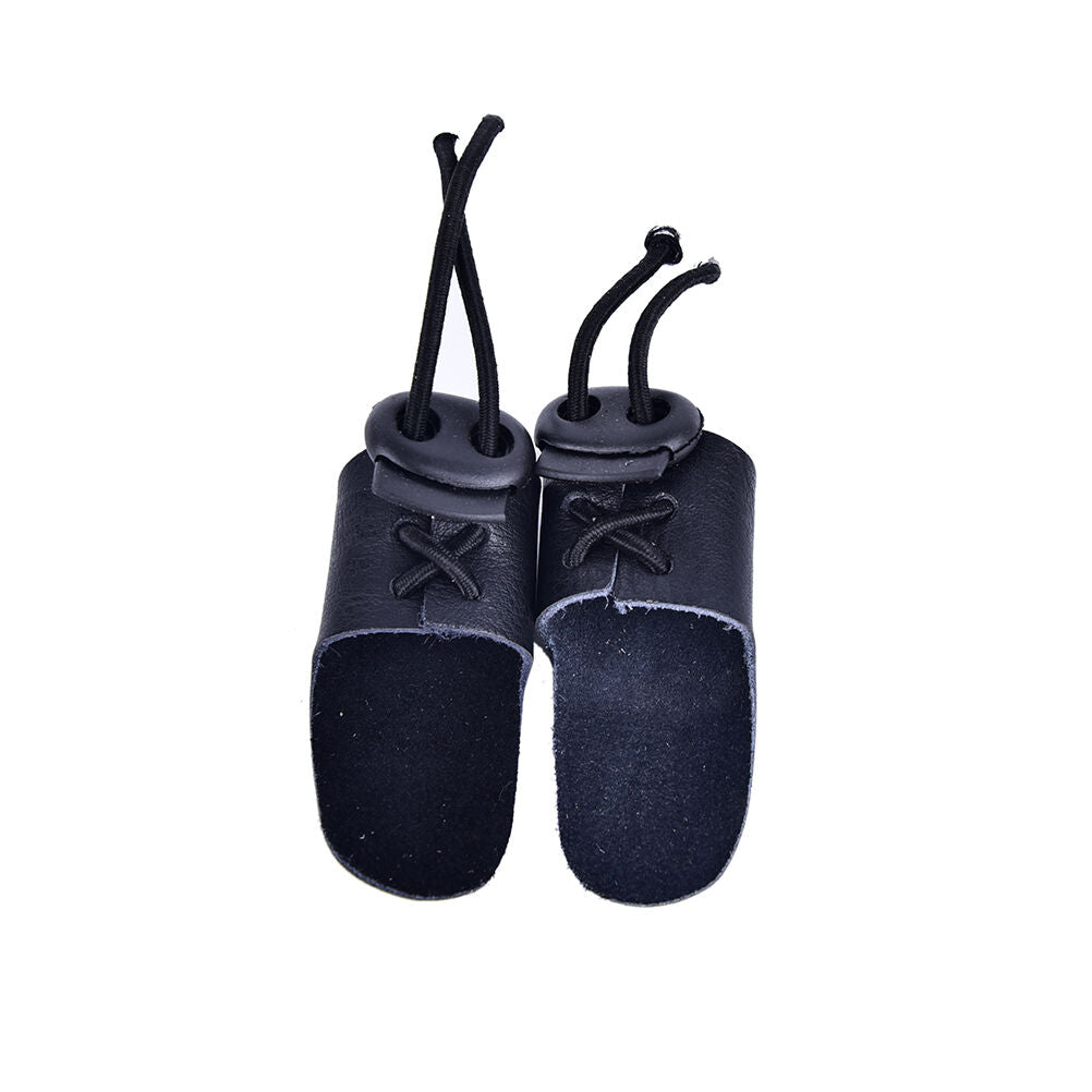 1X Leather Thumb Finger Guard Ring Adjustable Protector Archery Huntin.l8