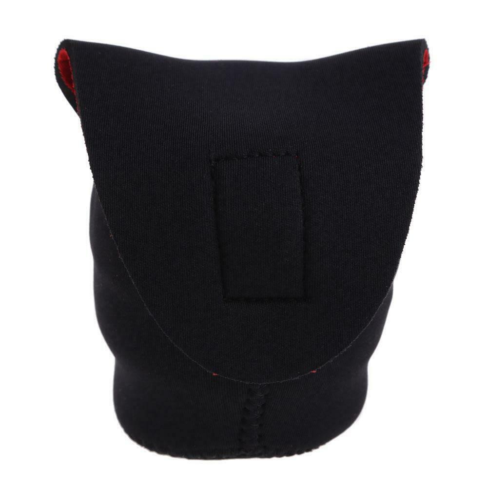 Neoprene DSLR Camera Lens Soft Protector Pouch Bag Case Set S New Black+Red @