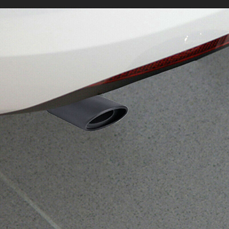 Durable 63mm Stailess Steel Car Exhaust Pipe Inlet Tips Muffler Pipe Tail Throat