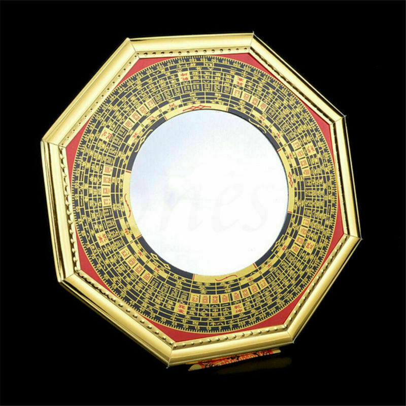 Chinese Era Oriental Safe Protection Feng Shui Home House Concave Bagua Mirror