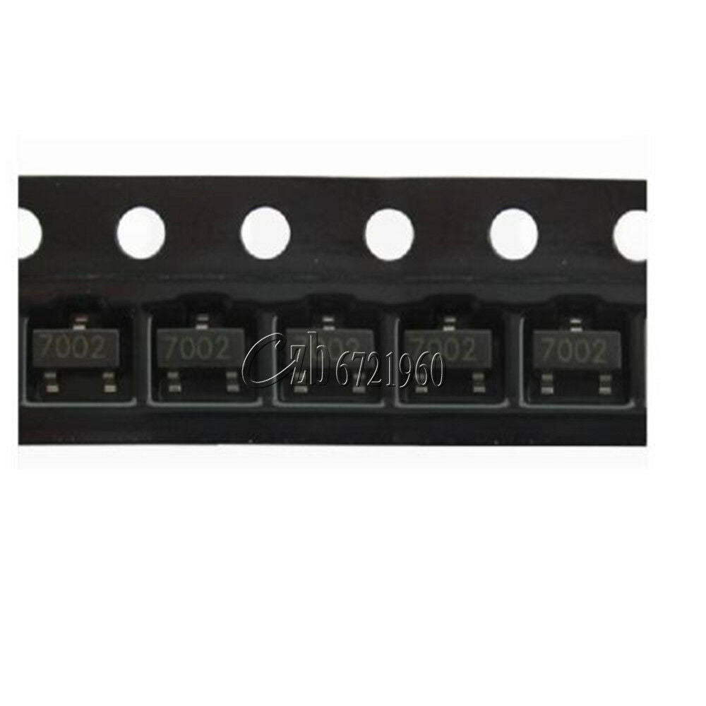 500PCS 2N7002 702 SOT-23( SMD ) N-Channel  60V 115mA MosFET