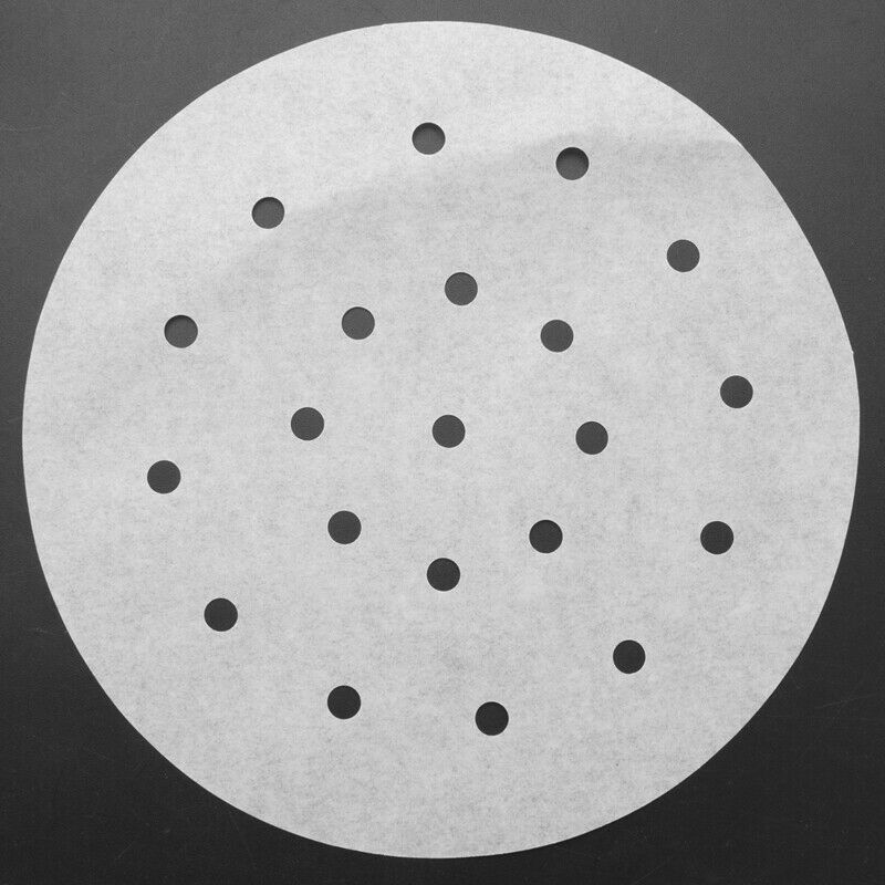 Premium Perforated Parchment Air Fryer Paper Liners - 7 inch - 100 Eco-FriendlC3