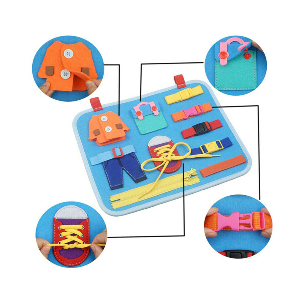 Busy Board Dress Skills Learning Special Needs Basic Skill Sensory Toys