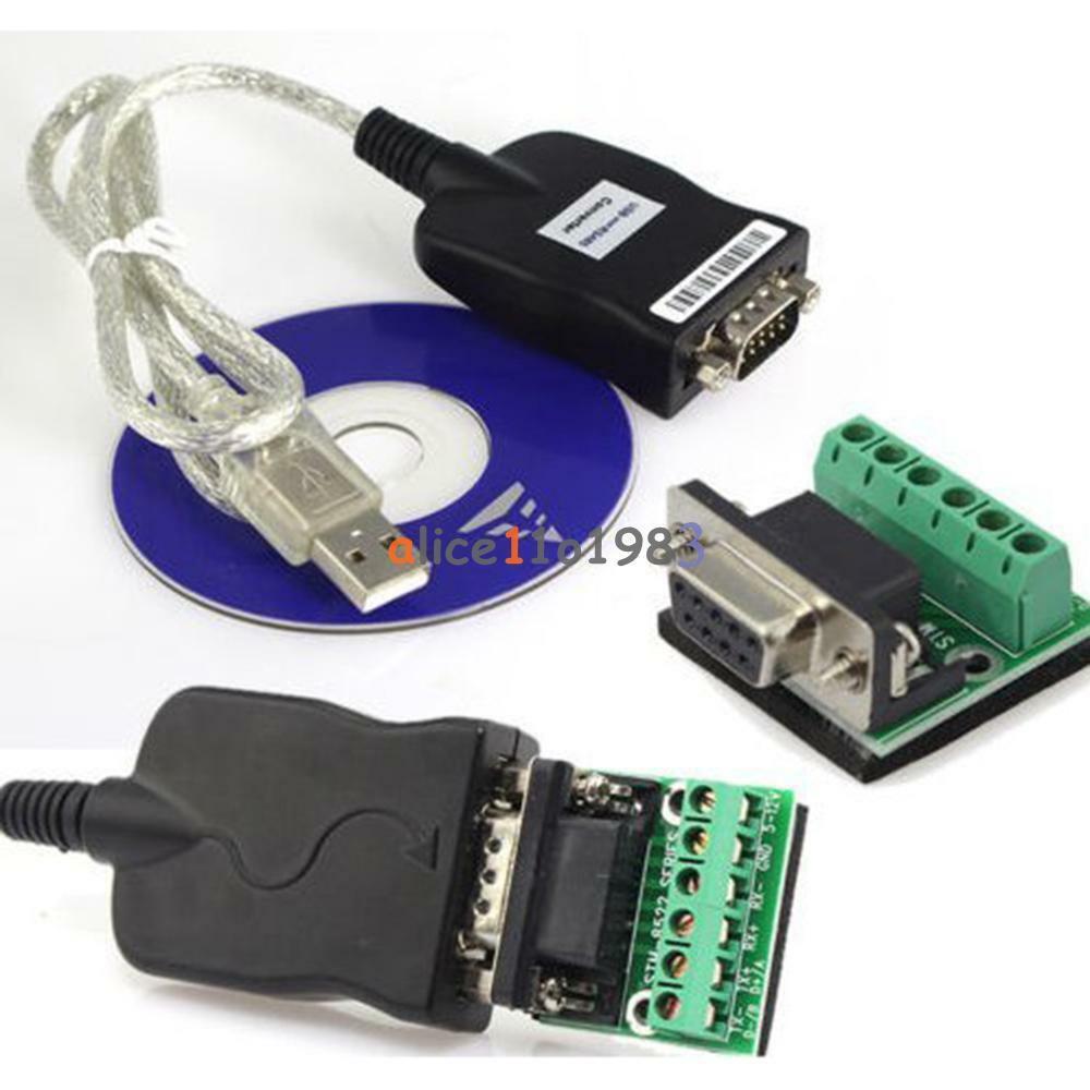 USB 2.0 To Interface RS-485 DB9 80mm Serial Converter Adapter Cord Cable