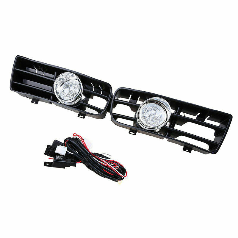 LED Fog Lights Front Bumper Side Grille For VW Golf 4 GTI TDI MK4 1999-04 LH &RH