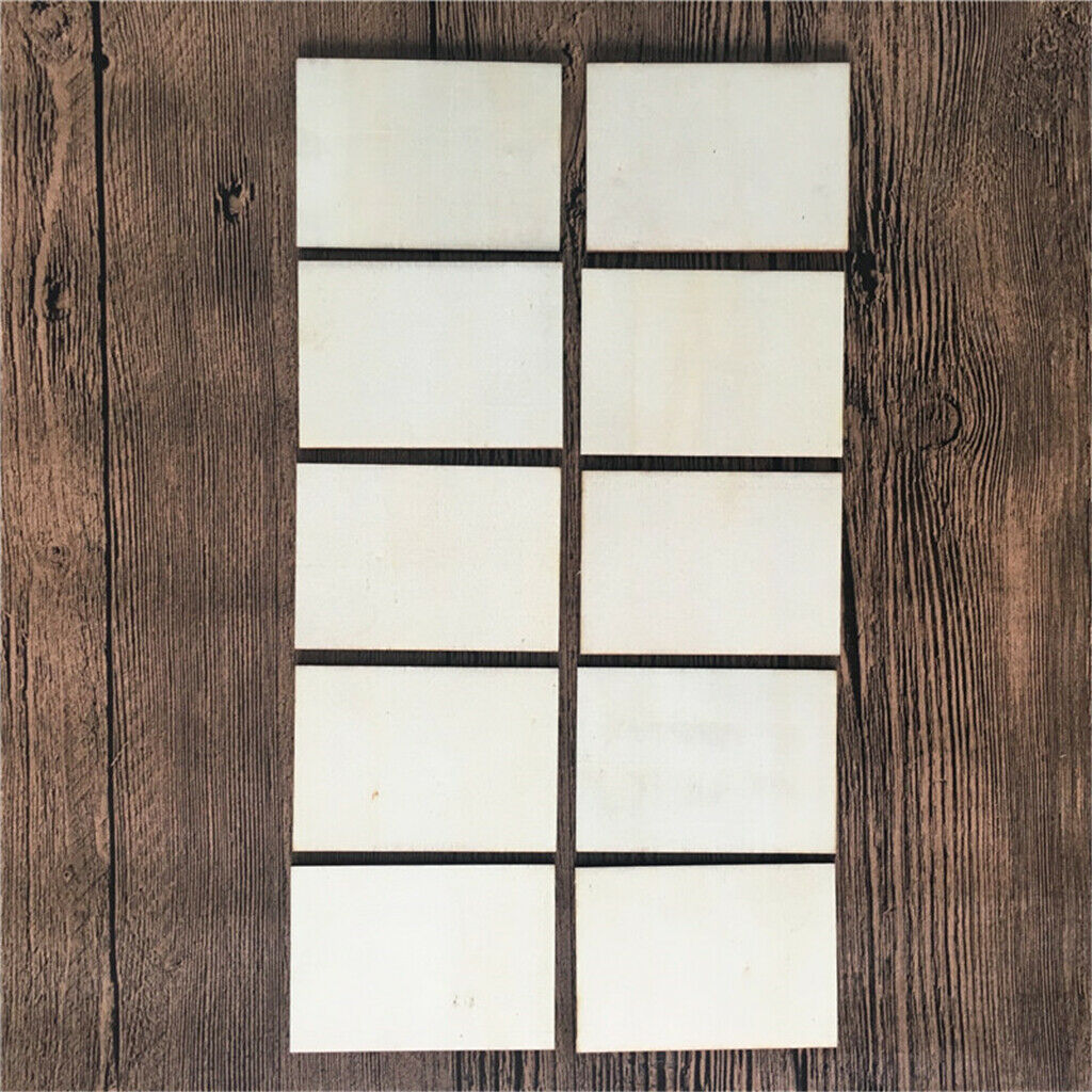 40 Blank Wood Plaque Engraving Machine Unpainted Unfinished Wood for Pyrography