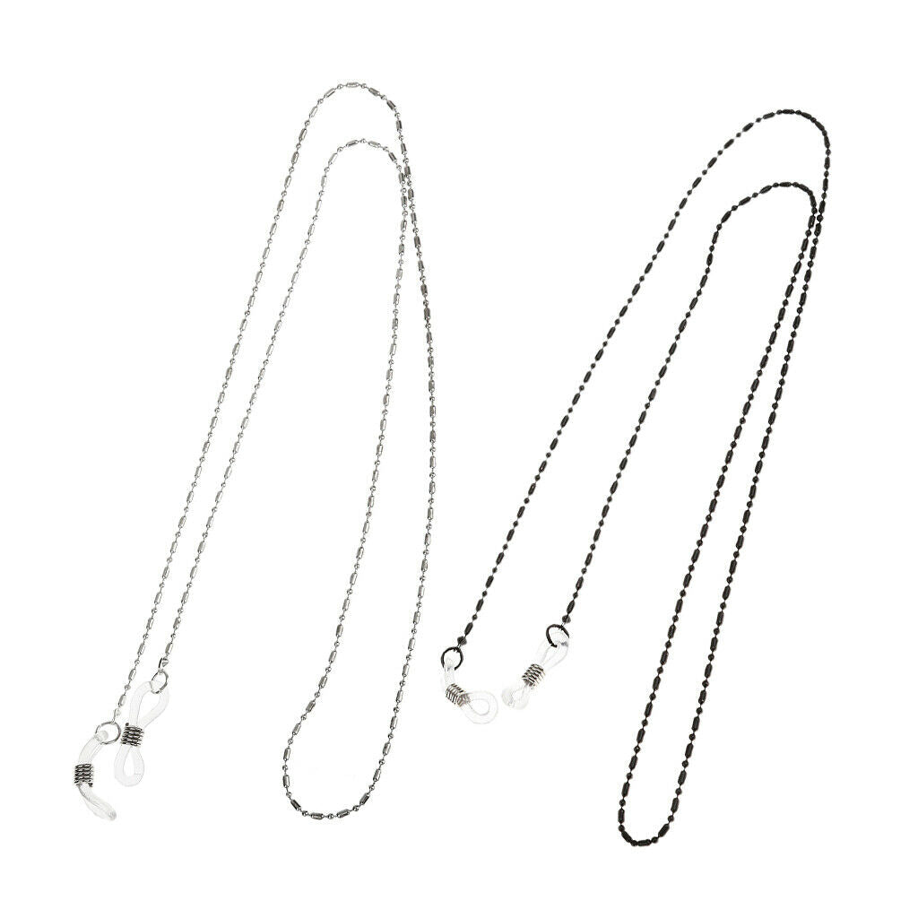 2 Pcs Eyeglass Holder Chain Necklace 61cm String Retainer Lanyard for Men Women