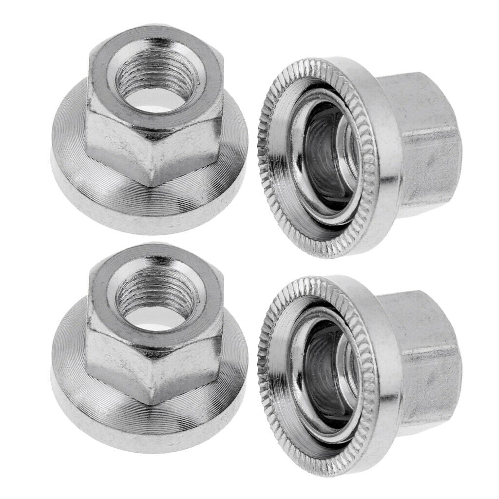 2Pairs Bicycle Wheel Nuts Replacement Universal for Mountain Road Mountain Bike