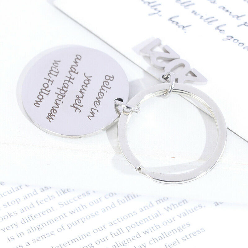 Behind you, all your memories Inspirational Keychain Gifts for 2021 Graduate Fx