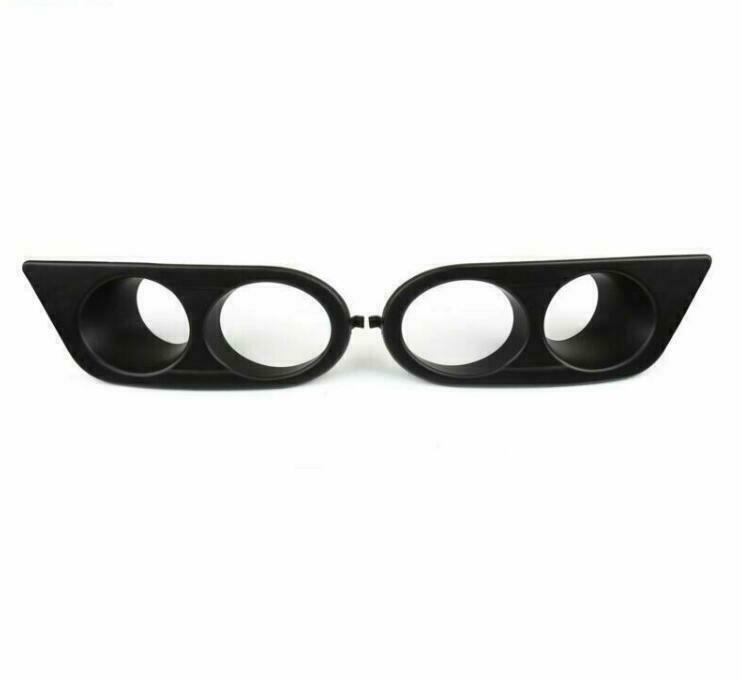 Matte Black Left & Right Front Bumper Fog Light Cover Fits BMW M3 E46 2001-2006
