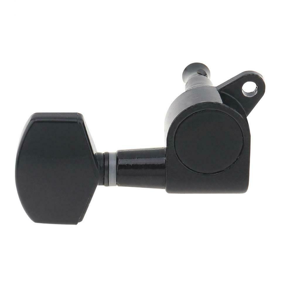 6pcs Black Guitar Tuning Pegs Tuner Square Head All Closed Machine Head 41 42