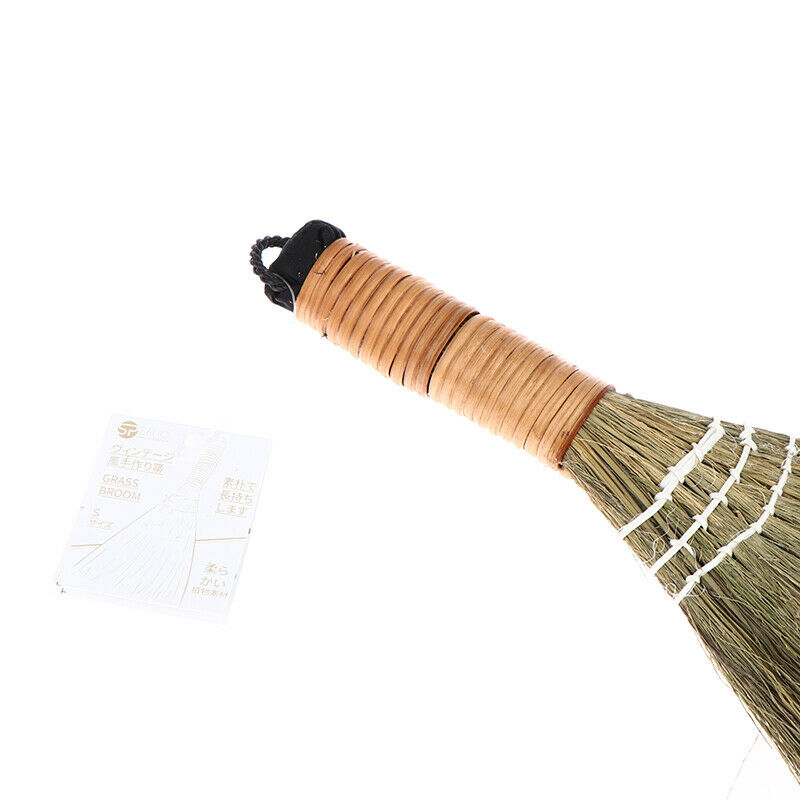 1Pcs Wooden Floor Soft Broom Sweeping Manual Grass Hair Sweeper Dust Brush To SJ