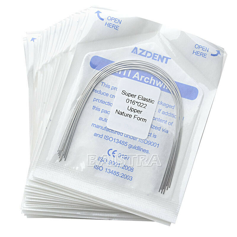 50 Packs Dental Orthodontic Super Elastic Niti Arch Wire Rectangular 16*22 Upper