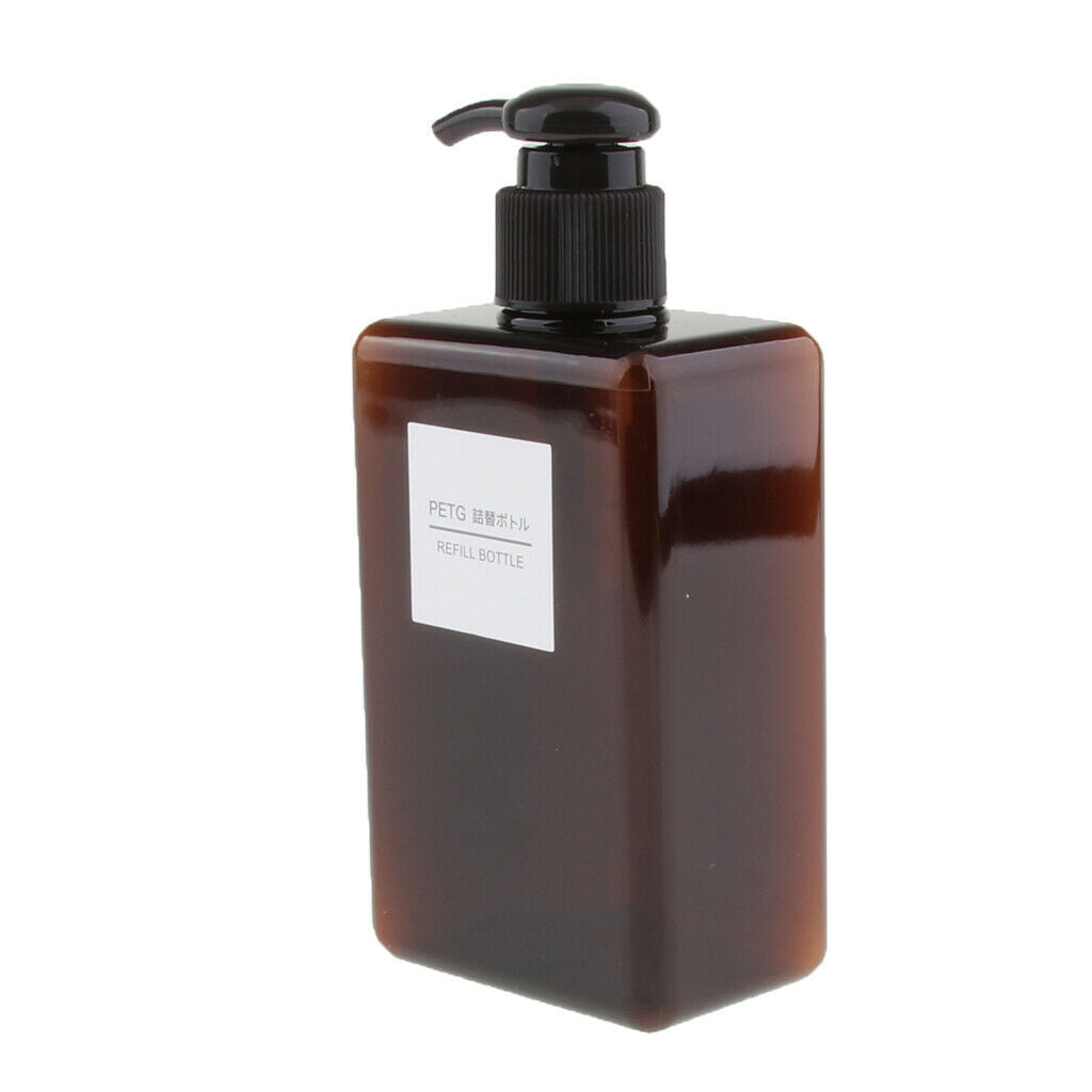 3 Pieces Brown Shampoo Bottle Pumps for Smooth Pumping for Shampoo, Conditioner,