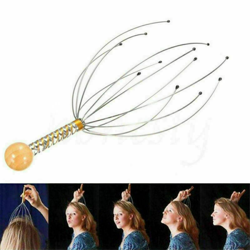 Steel Wire Head Neck Scalp Scratch Massager Massage Octopus Stress Relaxed Tools