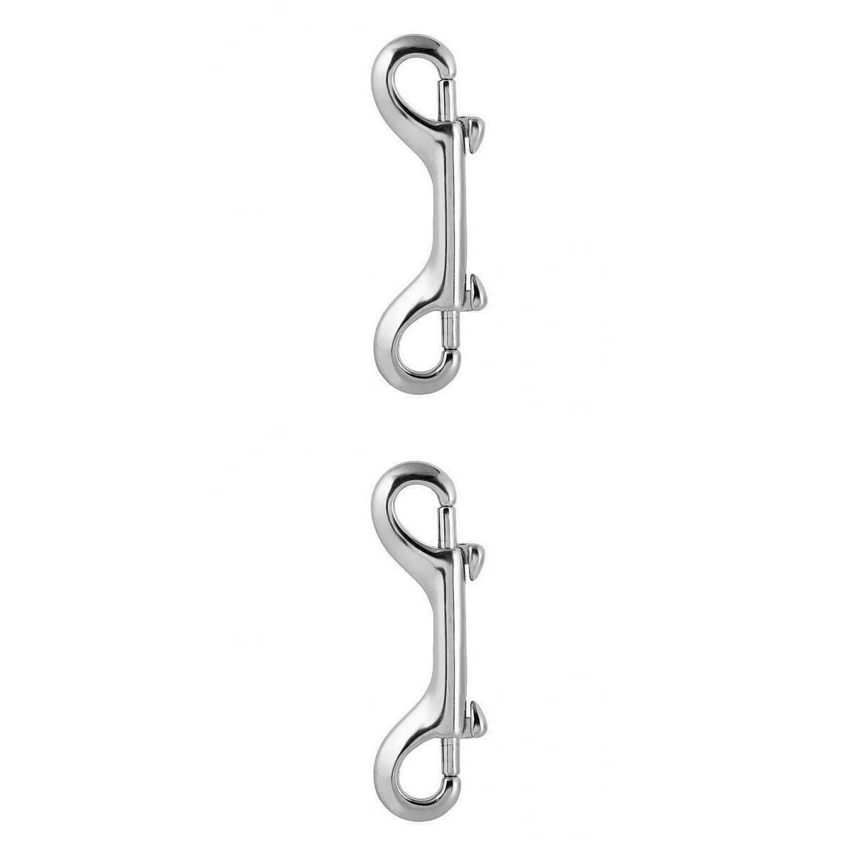 2x Scuba Diving Underwater Double End  Snap Buckle Metal Clip Key Holder