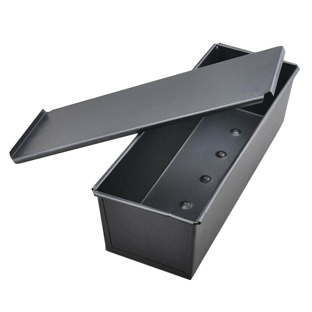 1kg Non Stick Loaf Pan Baking Fruit Cake Bread Tin Oven Tray with Lid Black