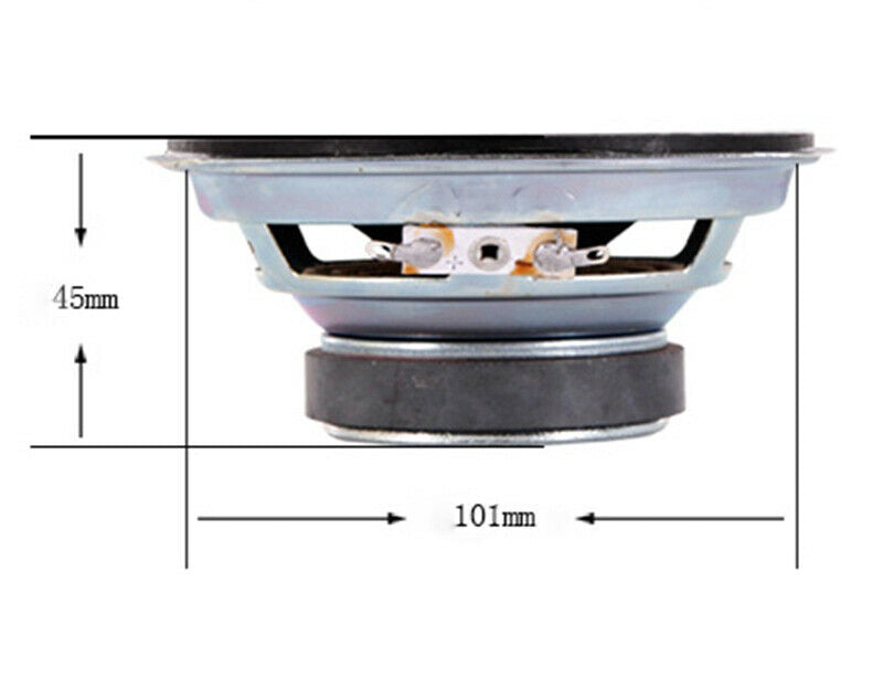 2pcs 4"inch 105mm 4ohm 4Ω 20W speaker Loudspeaker Home Audio Parts HiFi DIY