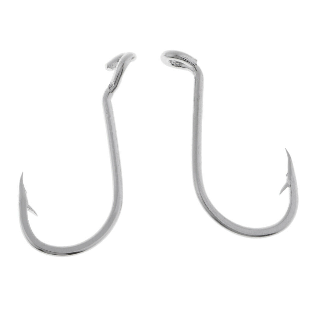 10pcs Saltwater Fishing Hooks Crab Hooks Big Game Stainless Steel Hooks 03