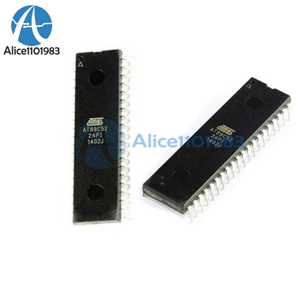 5PCS IC AT89C52-24PC AT89C52-24PI DIP-40 ATMEL NEW