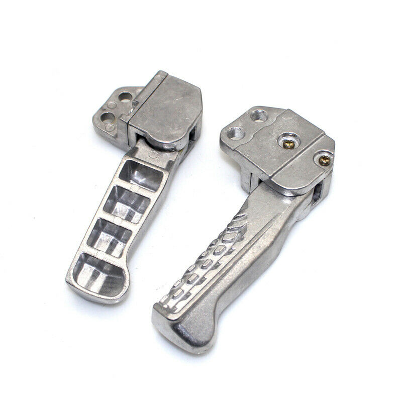 Universal Motorcycle Scooter Bike Foot Pegs Footpegs Rear Set Pedals Aluminum