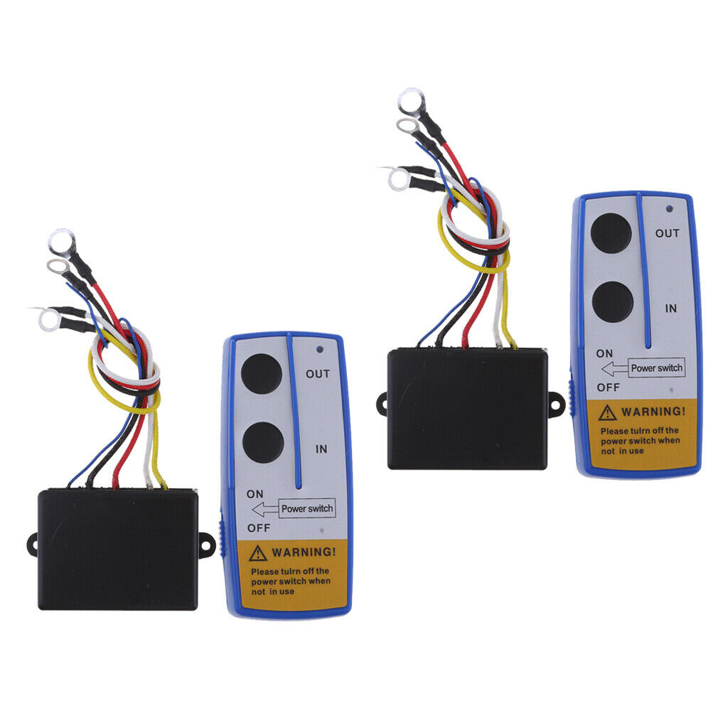 2x 12V Electric Winch Wireless