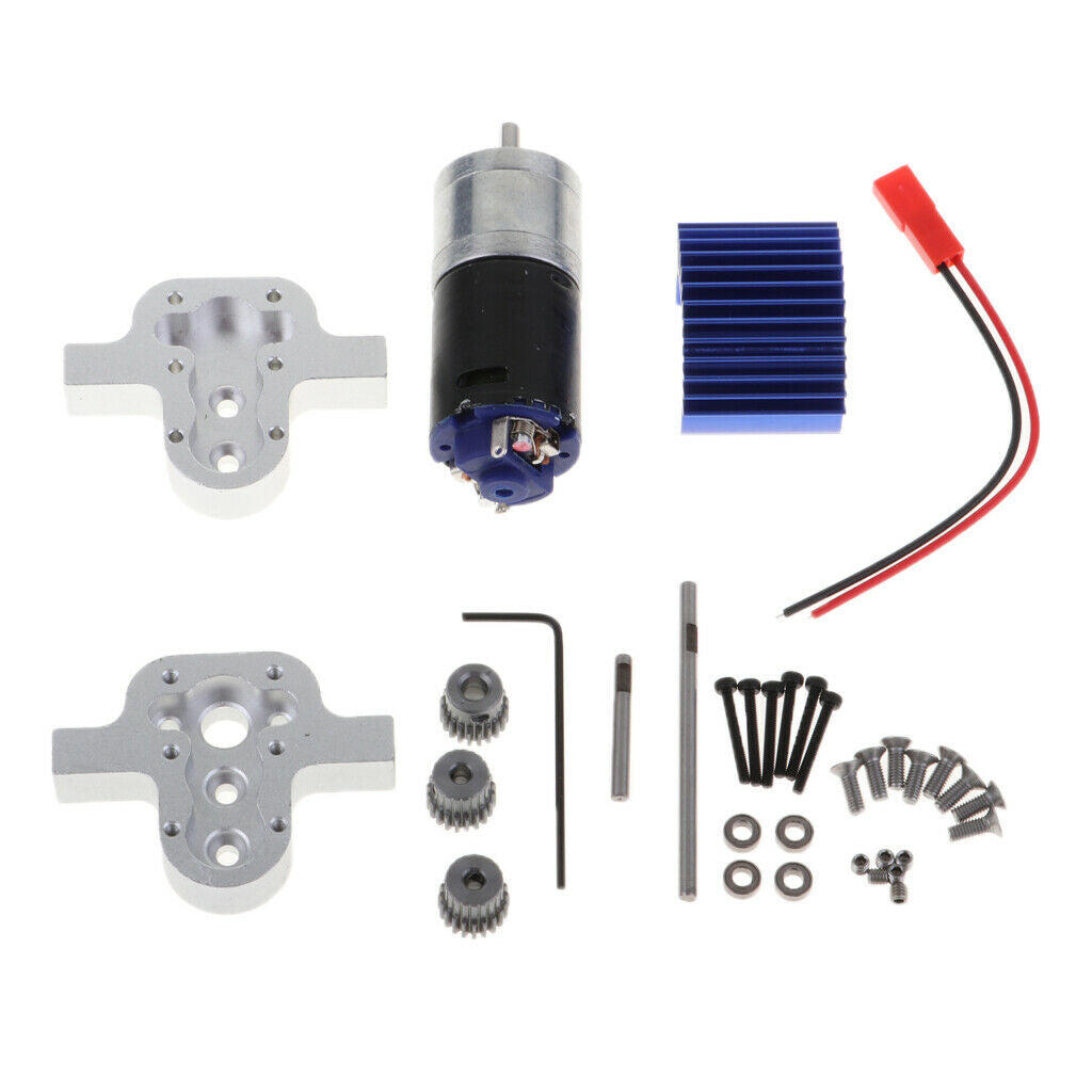 RC  Truck Engine, Radiator, Transfer Case For 1/16 WPL B14 / 16/24/36