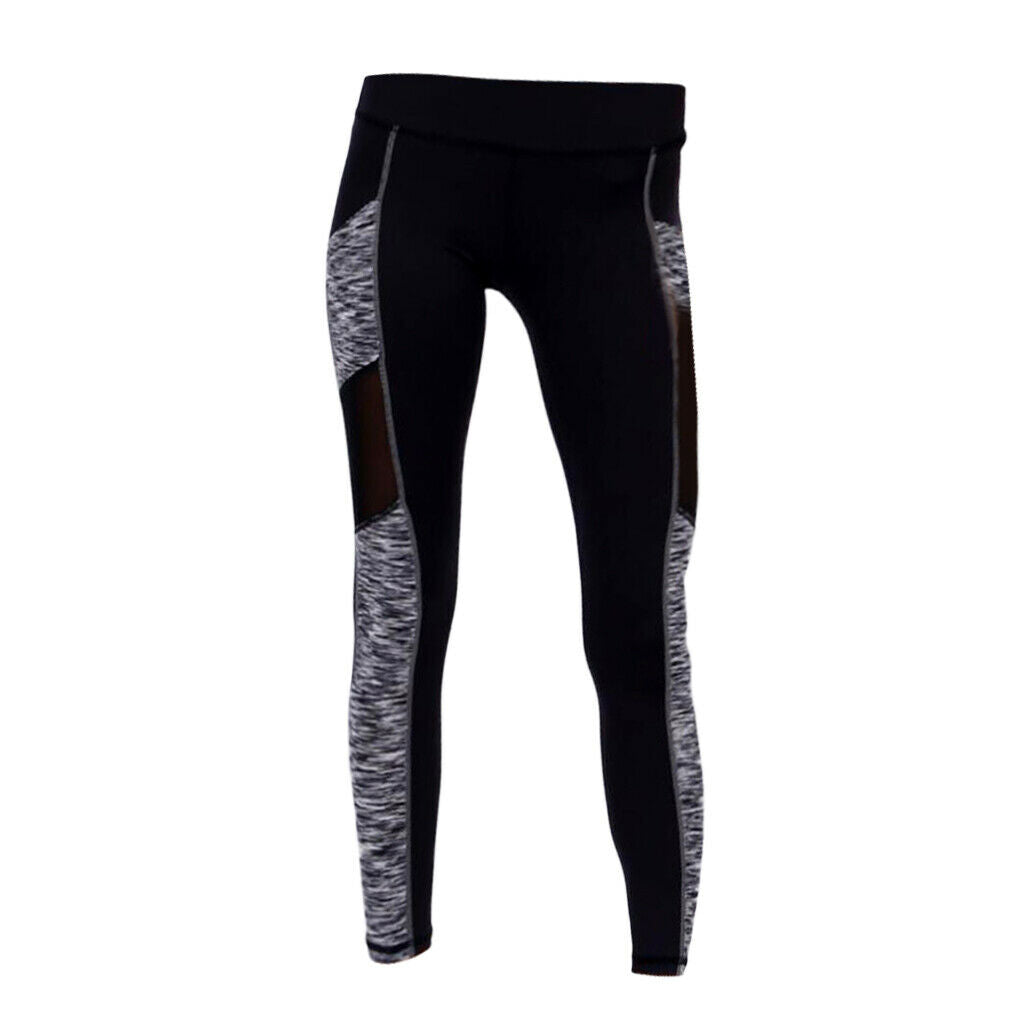 Women Running Stretch Sports Pants Trousers Yoga Fitness Cropped Leggings XL