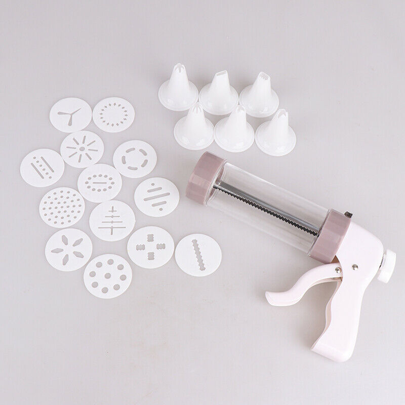 Pastry Tools Cookie Press Tip Sets Cookie Stamps Maker Cutter with 6 Nozzles