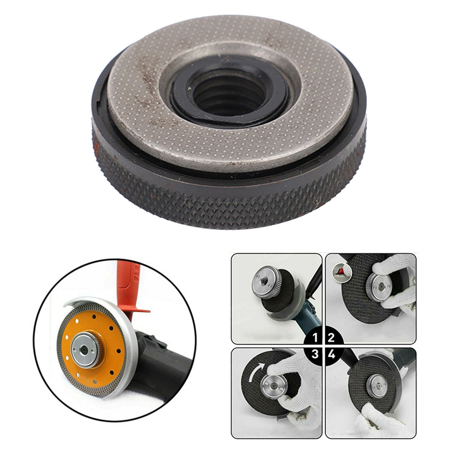 M14 Quick Change Quick Clamping Self Tightening Nut Easy-lock 45# Steel