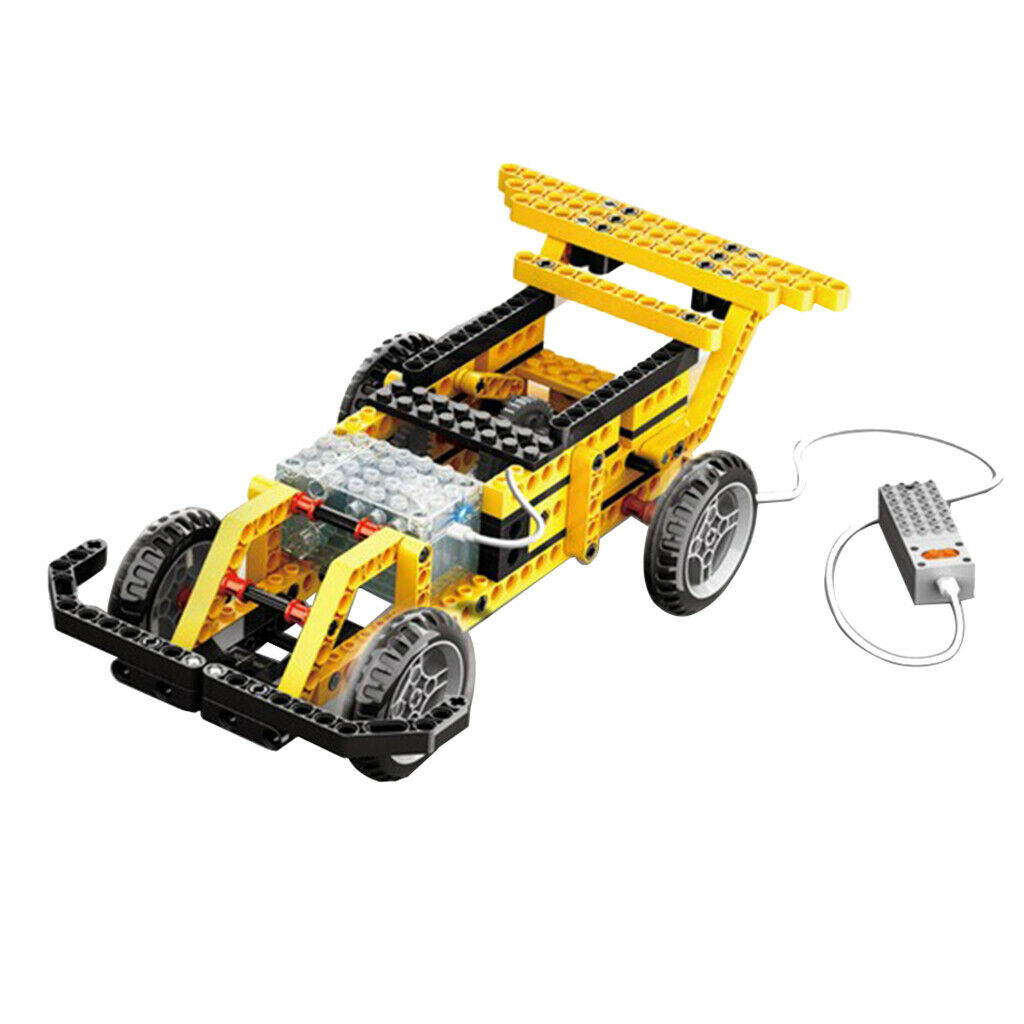 Kids DIY Assemble Battery Powered Car Blocks Kits Crafts