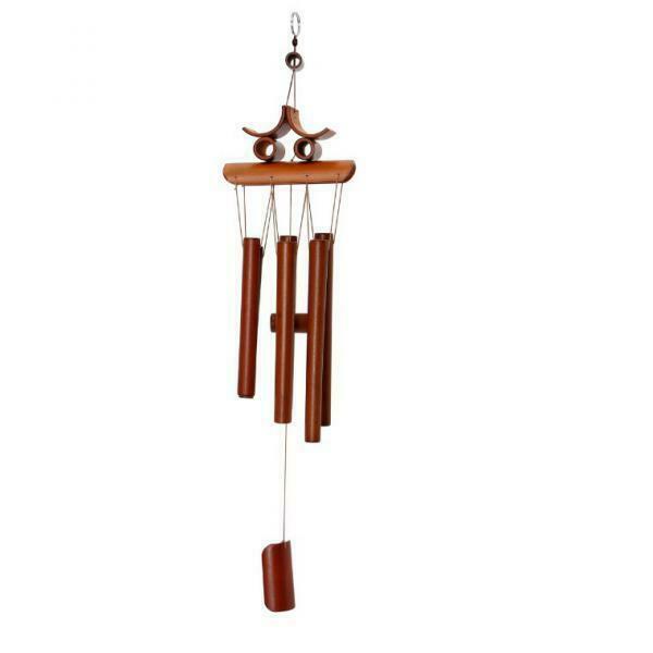 Handmade Bamboo Wind Chime Home 6 Tubes Hanging Bell Garden Door Ornament