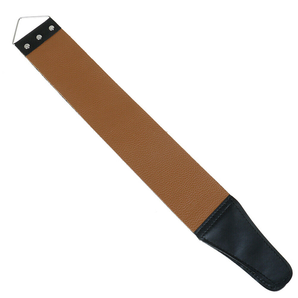 1XCanvas Leather Shaving Strop Straight Razor Sharpener Strap Belt Shaving.l8