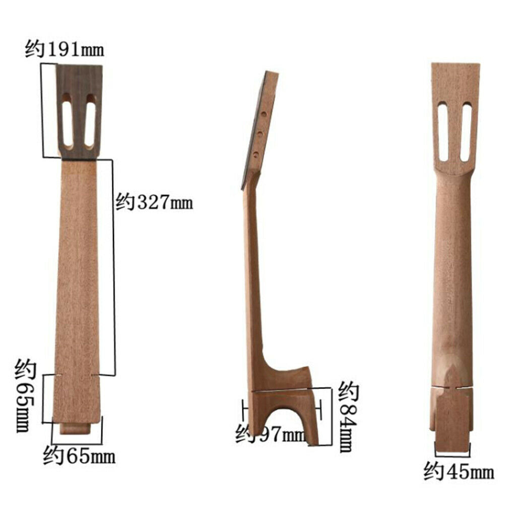 Mahogany Classical Guitar Neck Headstock DIY Spanish String Instrument Parts