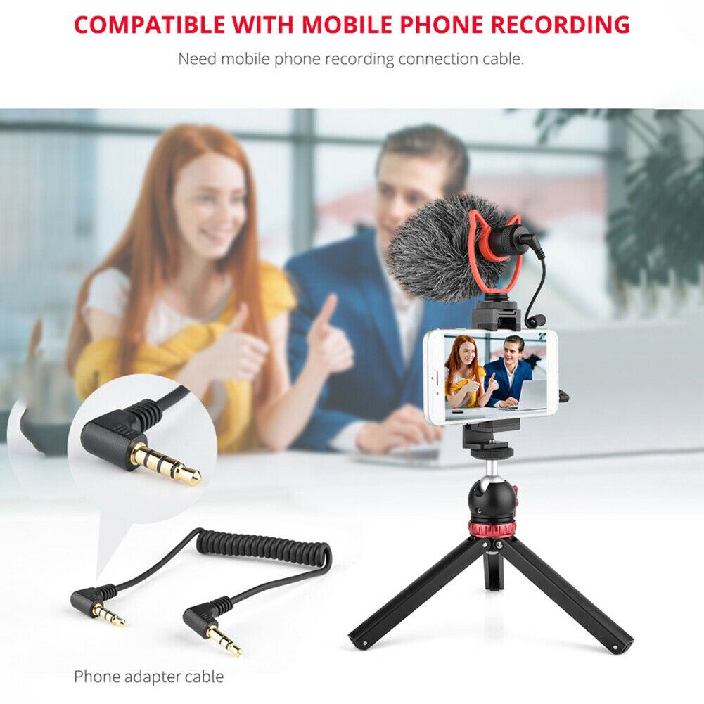 Mini Microphone Professional Video DSLR Camera Phone Live Recording Mic Wirele @