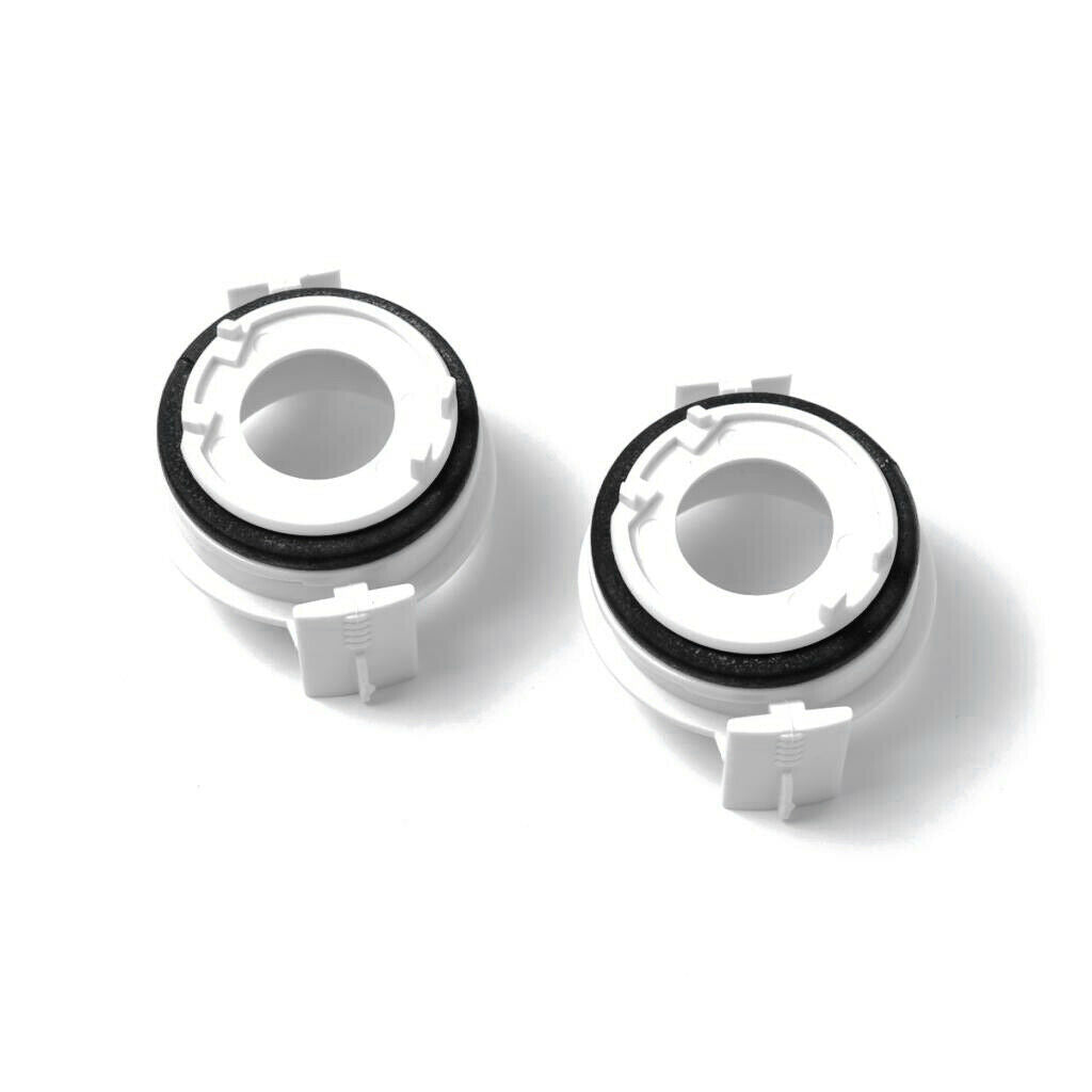 2 Pieces Bulbs Holder Adapters H7 Xenon HID for BMW E46 3 Series White