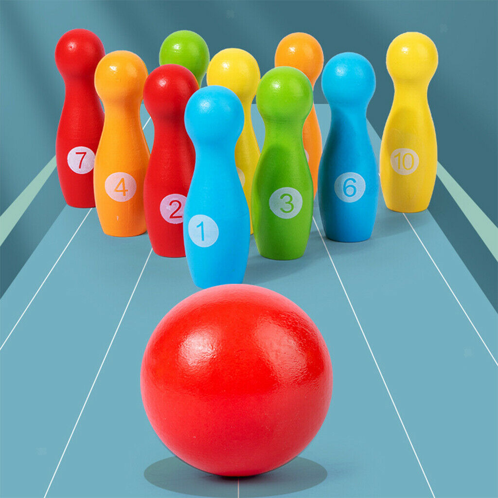 Kids Bowling Set Garden Lawn Games Party Game Children Fun Toys Gift