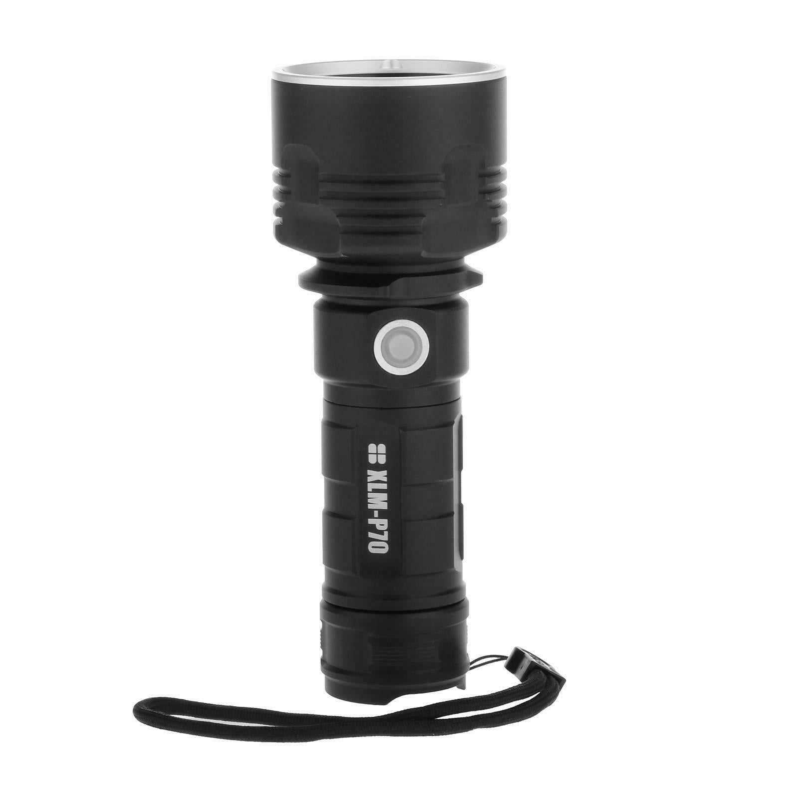 USB Rechargeable LED Powerful Flashlight with Bright Lamp p70 NO battery
